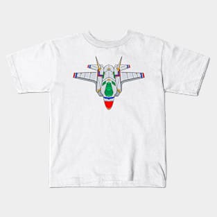 Mecha Cyborg Thunderbirds Ash Plane Kids T-Shirt